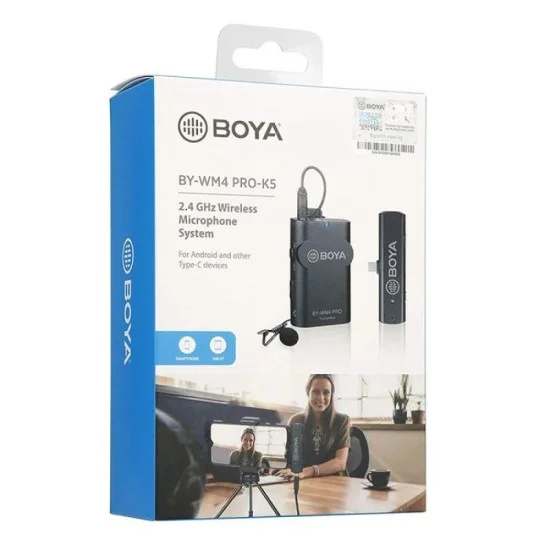 Boya WM4 Pro-K5 Wireless Mic - Black